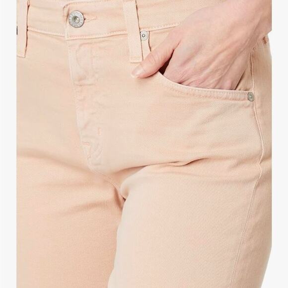 AG The Isabelle High-Rise Straight Crop Jeans, Blush, Casual, Weekend, 32 - Picture 5 of 16